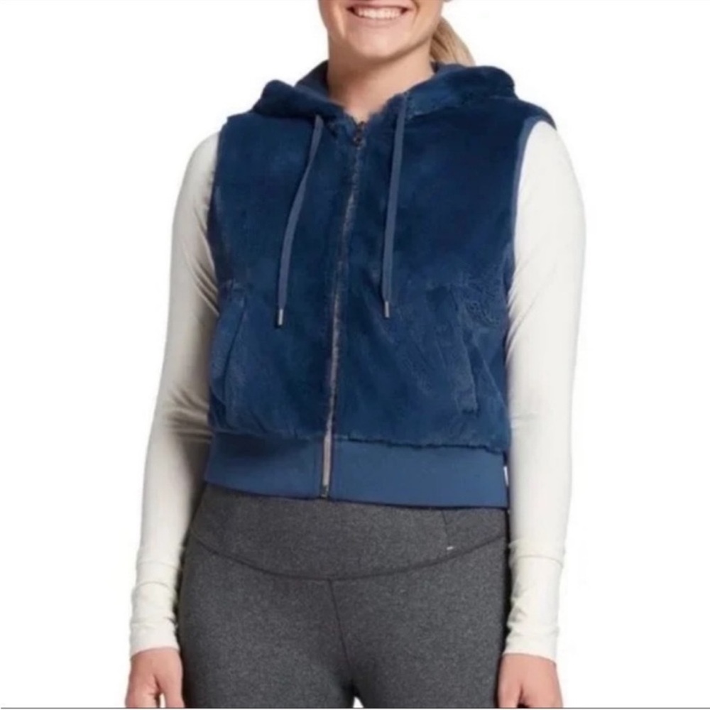 Calia Plush Faux Fur Vest Medium